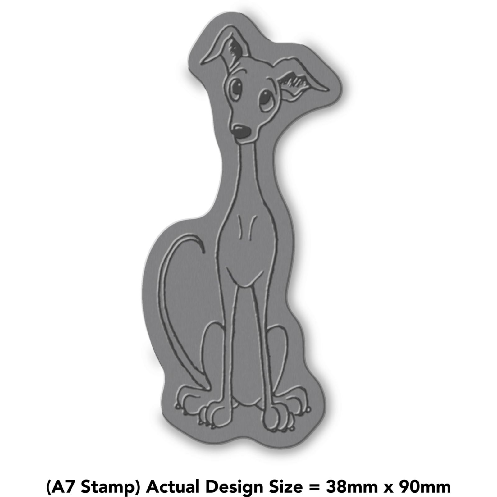 'Italian Greyhound' Unmounted Rubber Stamp (RS024597)