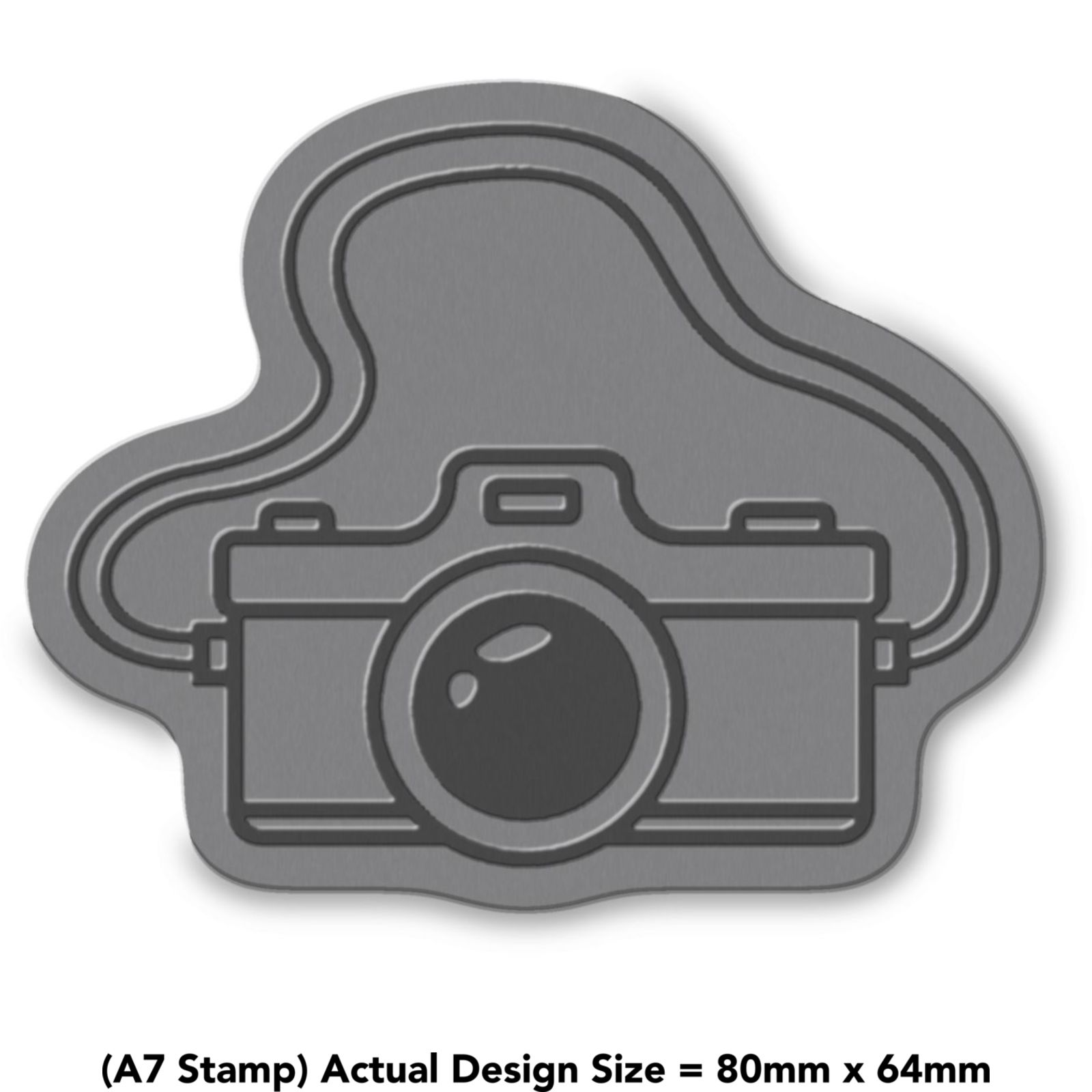 'Vintage Camera' Unmounted Rubber Stamp (RS025063)