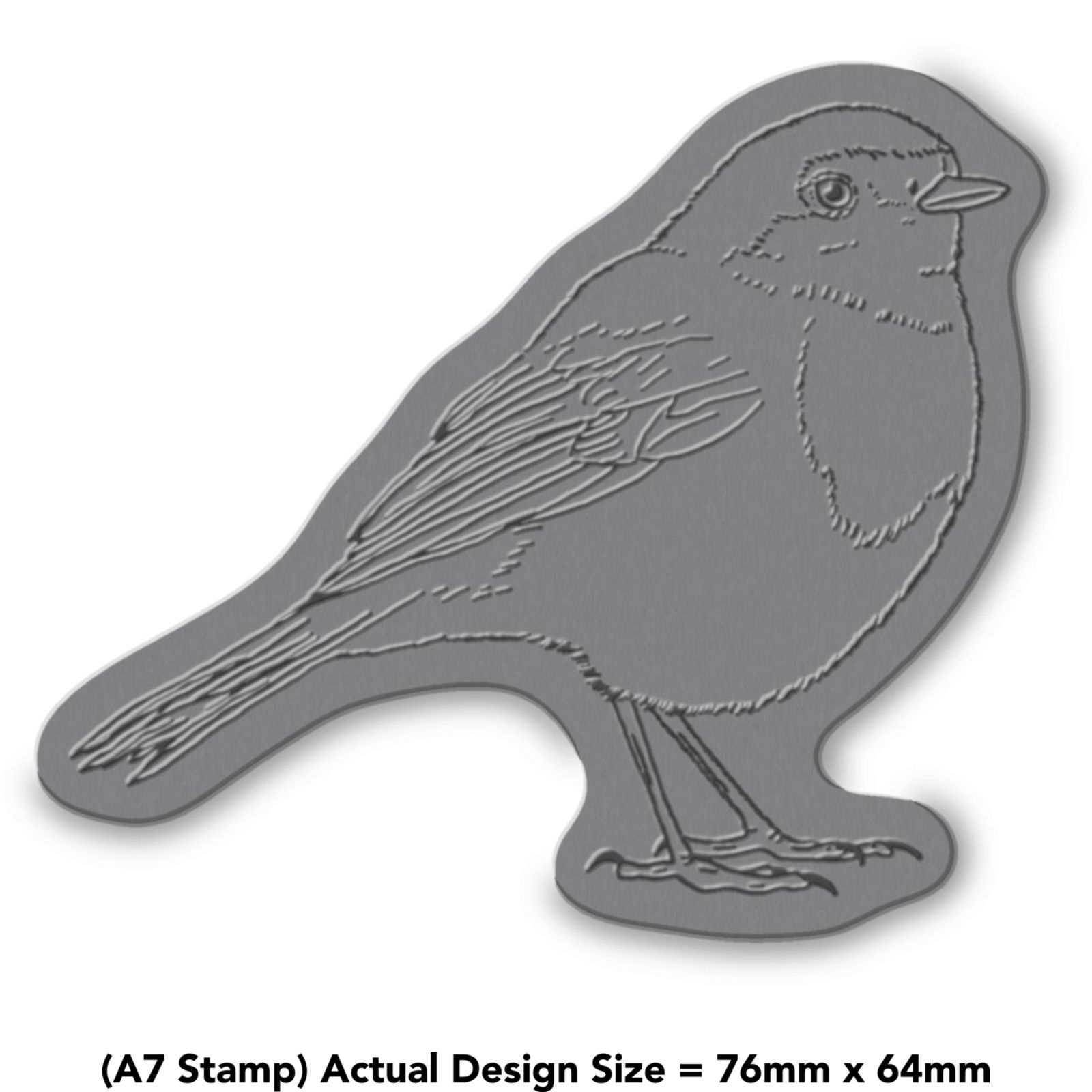 'Robin' Rubber Stamp - Unmounted Design for Crafting & Scrapbooking (RS025572) - Picture 4 of 6