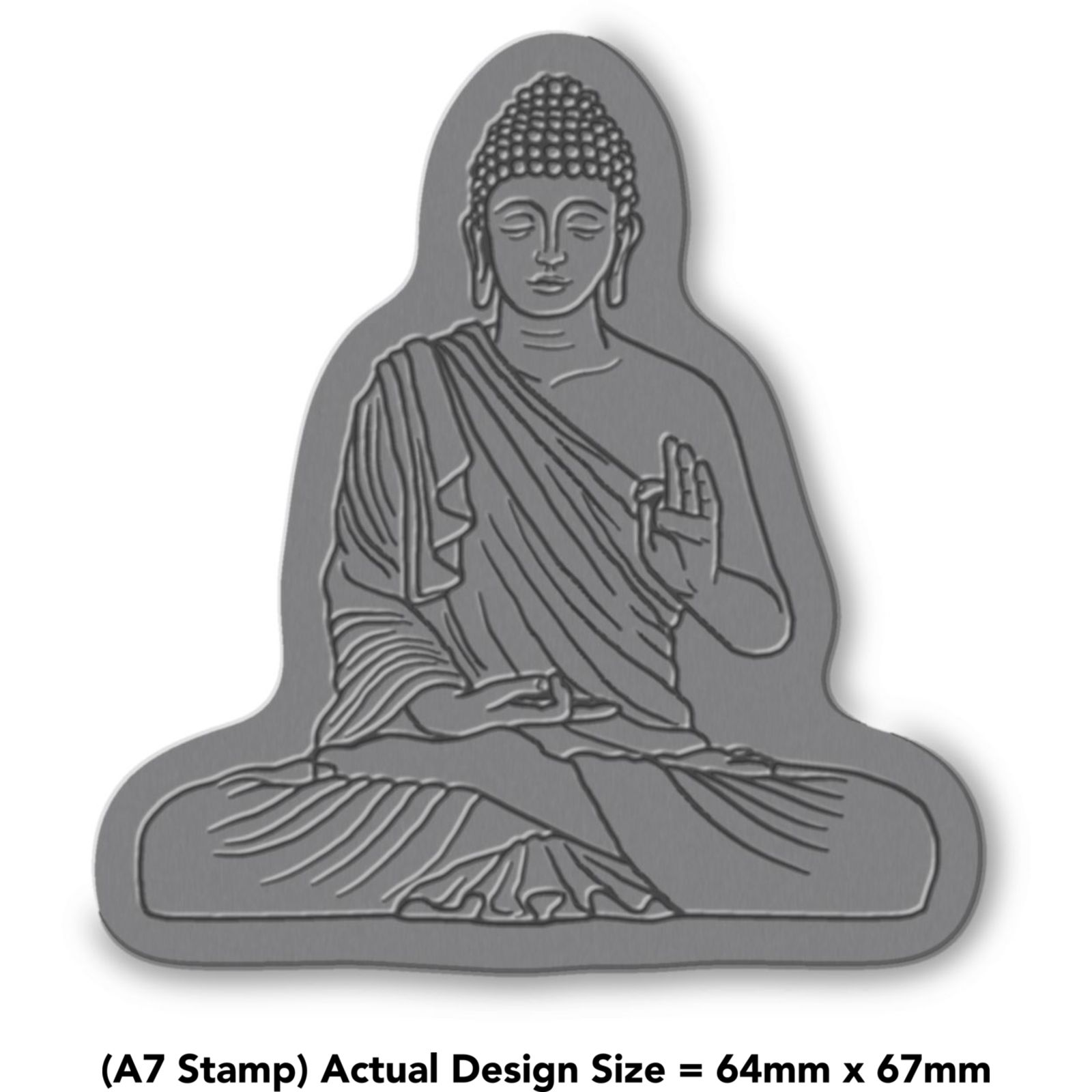 'Buddha Statue' Unmounted Rubber Stamp (RS030617)