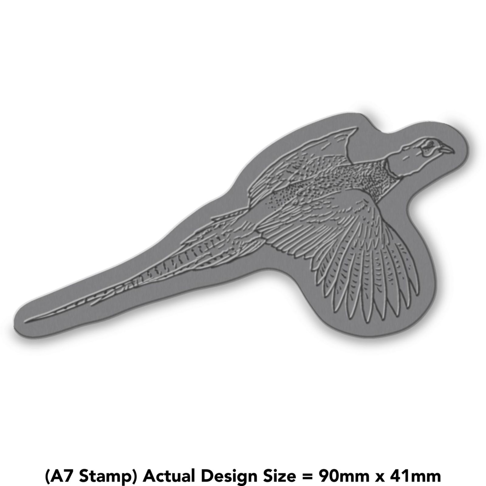 'Flying Pheasant' Unmounted Rubber Stamp (RS035366)