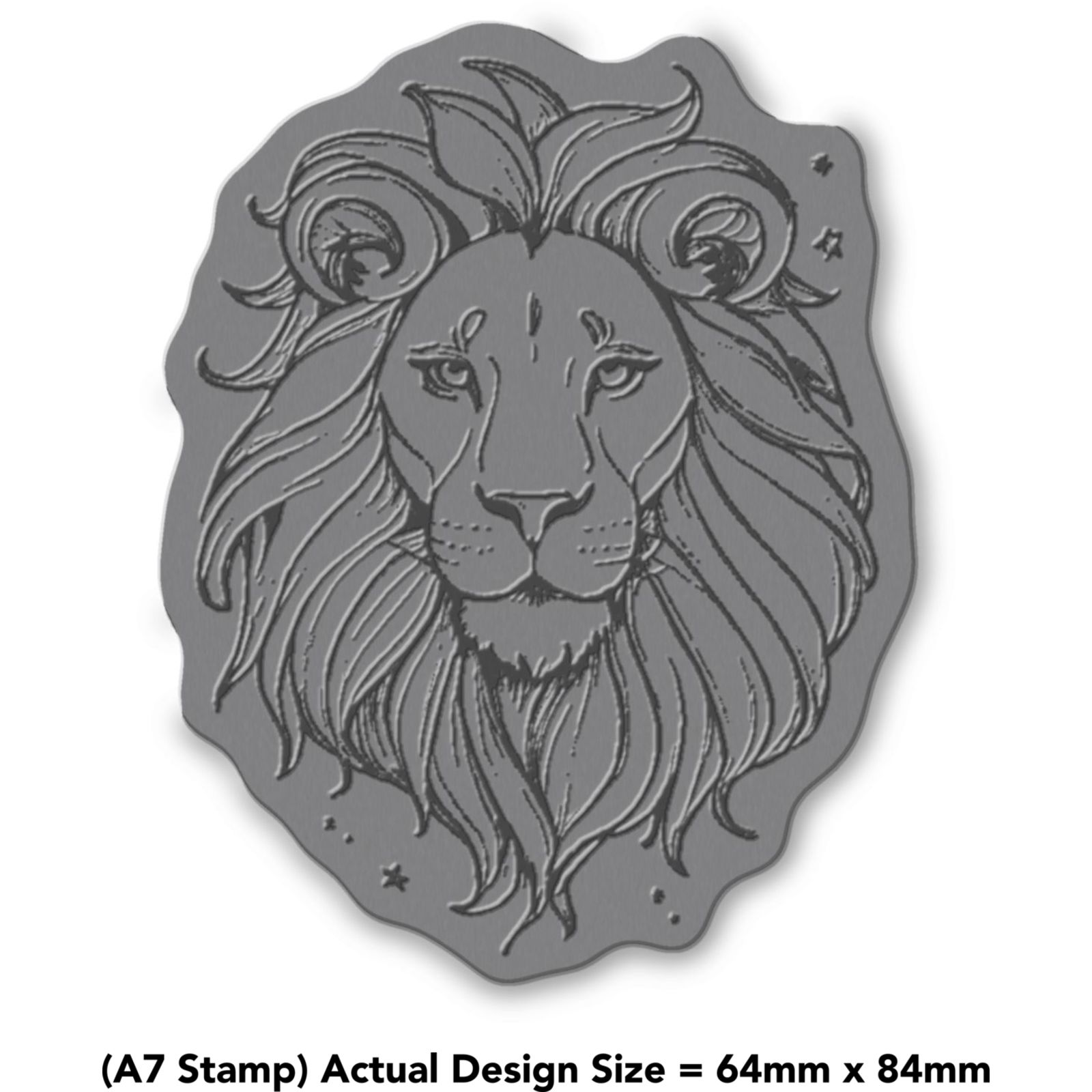 'Leo Lion' Unmounted Rubber Stamp (RS044820) - Picture 4 of 6
