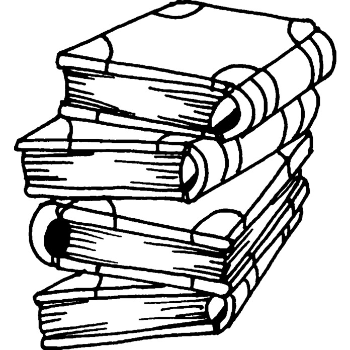 'Books' Unmounted Rubber Stamp - For Crafting, Scrapbooking and Card Making - Size A8 (RS00016395)
