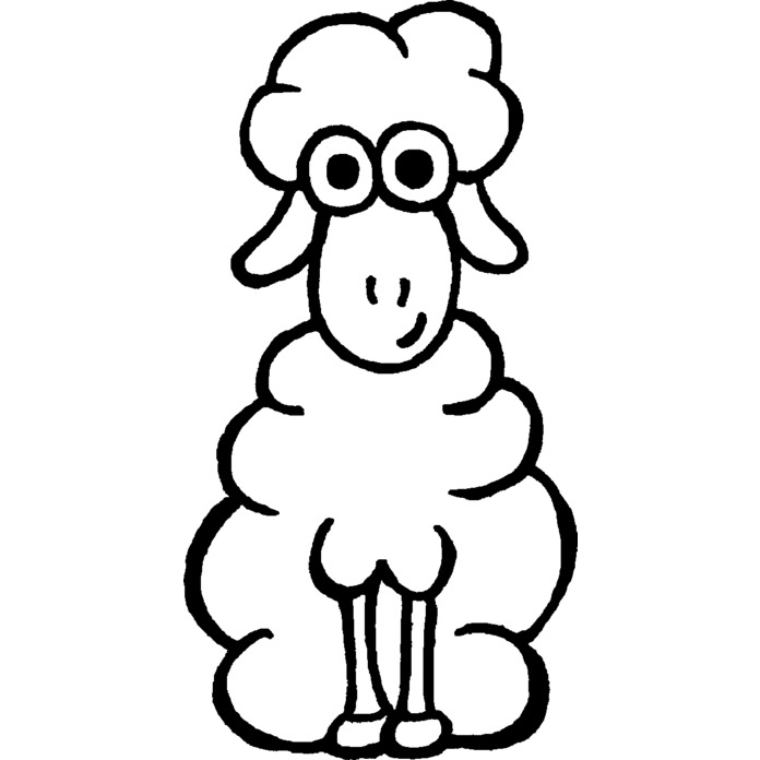 'Sheep' Rubber Stamp - Unmounted Design for Crafting & Scrapbooking (RS003463) - Picture 5 of 6