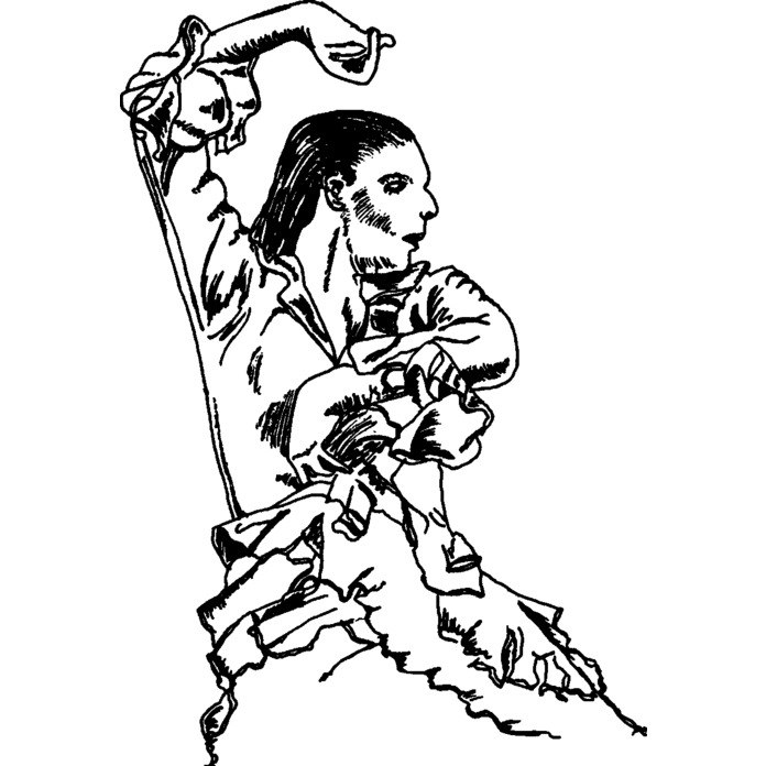 'Flamenco Dancer' Unmounted Rubber Stamp - For Crafting, Scrapbooking and Card Making - Size A8 (RS00017799)