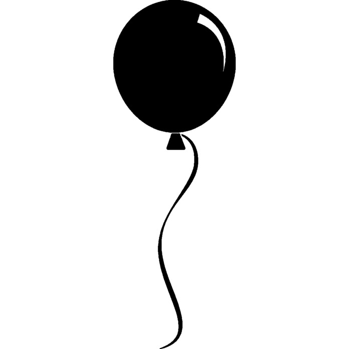 'Round Balloon' Unmounted Rubber Stamp - For Crafting, Scrapbooking and Card Making - Size A8 (RS00018000)