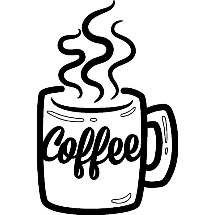 'Mug Of Coffee' Unmounted Rubber Stamp - For Crafting, Scrapbooking and Card Making - Size A8 (RS00019580)