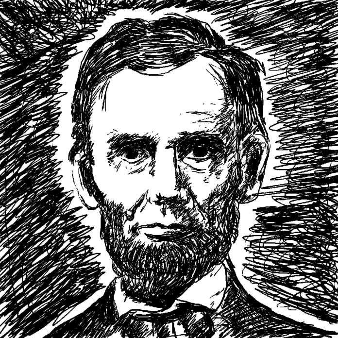 'Abraham Lincoln' Unmounted Rubber Stamp - For Crafting, Scrapbooking and Card Making - Size A8 (RS00019691)