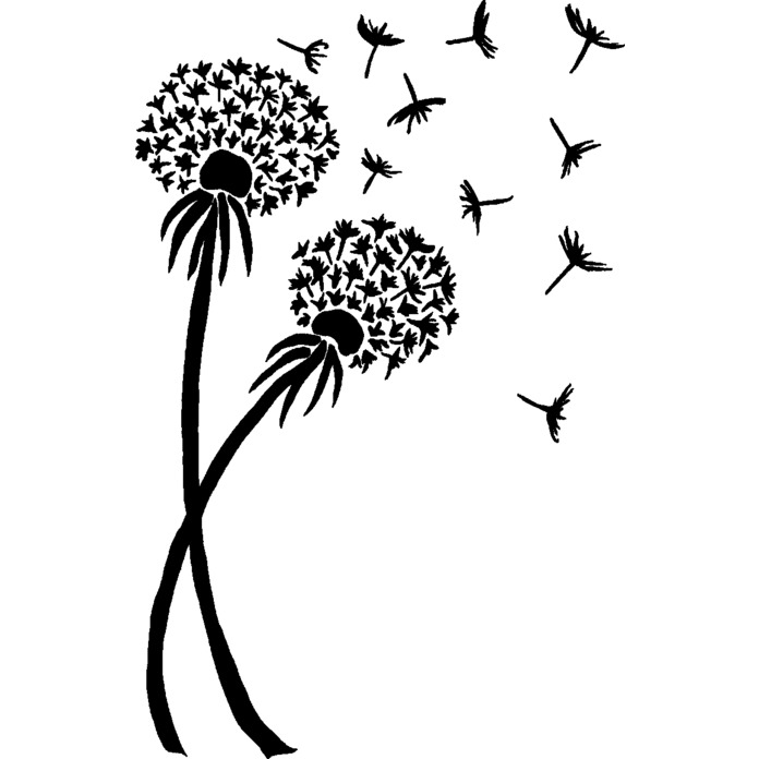 'Dandelions' Unmounted Rubber Stamp - For Crafting, Scrapbooking and Card Making - Size A8 (RS00019885)