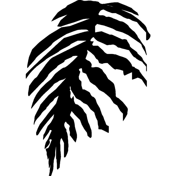 'Palm Leaf' Unmounted Rubber Stamp - For Crafting, Scrapbooking and Card Making - Size A8 (RS00021056)