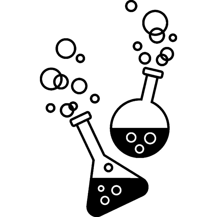 'Science Chemicals' Unmounted Rubber Stamp - For Crafting, Scrapbooking and Card Making - Size A8 (RS00021913)