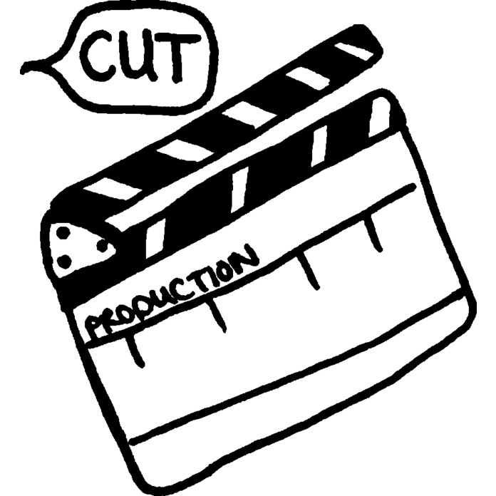 'Directors Clapper Board' Unmounted Rubber Stamp - A8 - Craft Stamp for Scrapbooking, Card Making, Journals and Creative Projects (RS00021982)