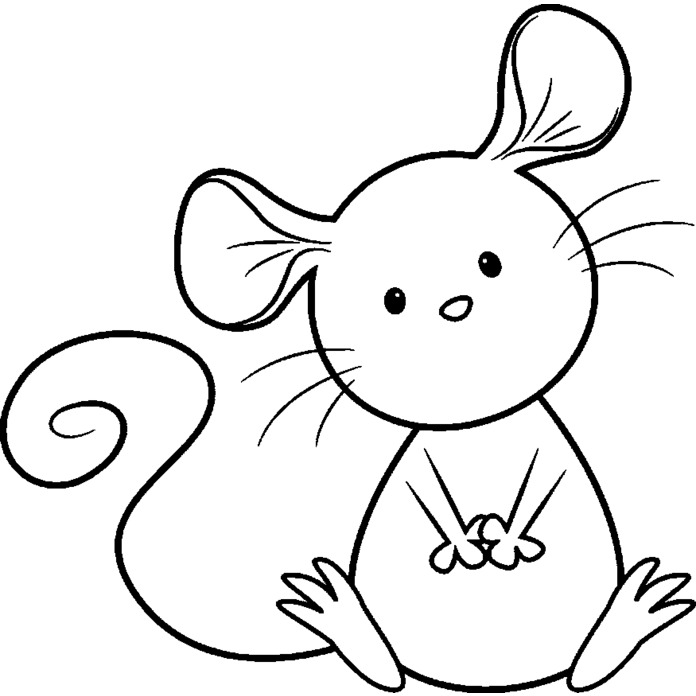 'Mouse' Unmounted Rubber Stamp - A8 - Craft Stamp for Scrapbooking, Card Making, Journals and Creative Projects (RS00022701)