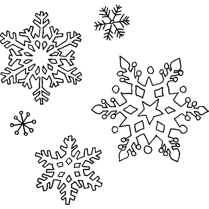 'Beautiful Snowflakes' Unmounted Rubber Stamp - For Crafting, Scrapbooking and Card Making - Size A8 (RS00023289)