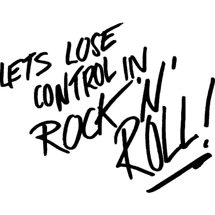 'Rock & Roll' Unmounted Rubber Stamp - For Crafting, Scrapbooking and Card Making - Size A8 (RS00023519)