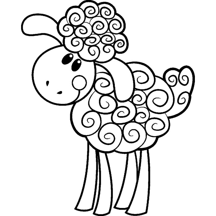 'Happy Sheep' Unmounted Rubber Stamp (RS016628) - Picture 5 of 6