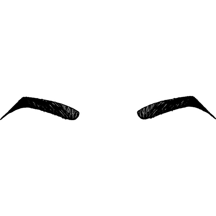 'Eyebrows' Unmounted Rubber Stamp - For Crafting, Scrapbooking and Card Making - Size A8 (RS00025791)