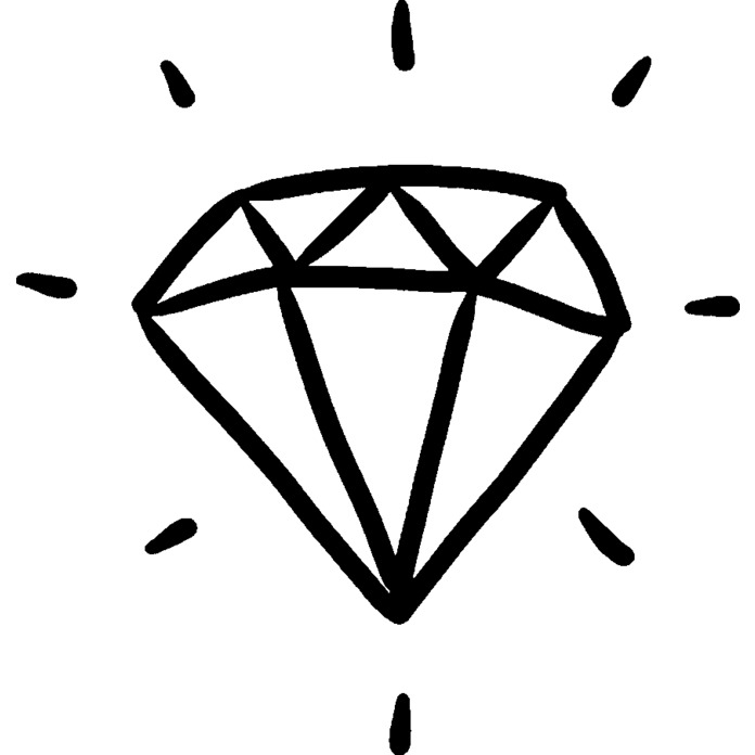 'Shining Diamond' Unmounted Rubber Stamp - For Crafting, Scrapbooking and Card Making - Size A8 (RS00025844)