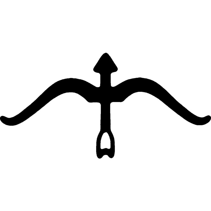 'Bow & Arrow' Unmounted Rubber Stamp - For Crafting, Scrapbooking and Card Making - Size A8 (RS00027724)