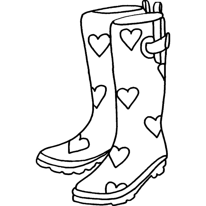 'Wellington Boots' Unmounted Rubber Stamp -  For Crafting, Scrapbooking and Card Making - Size A8 (RS00029562)