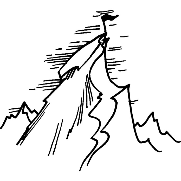 'Mount Everest Summit' Unmounted Rubber Stamp - For Crafting, Scrapbooking and Card Making - Size A8 (RS00030991)
