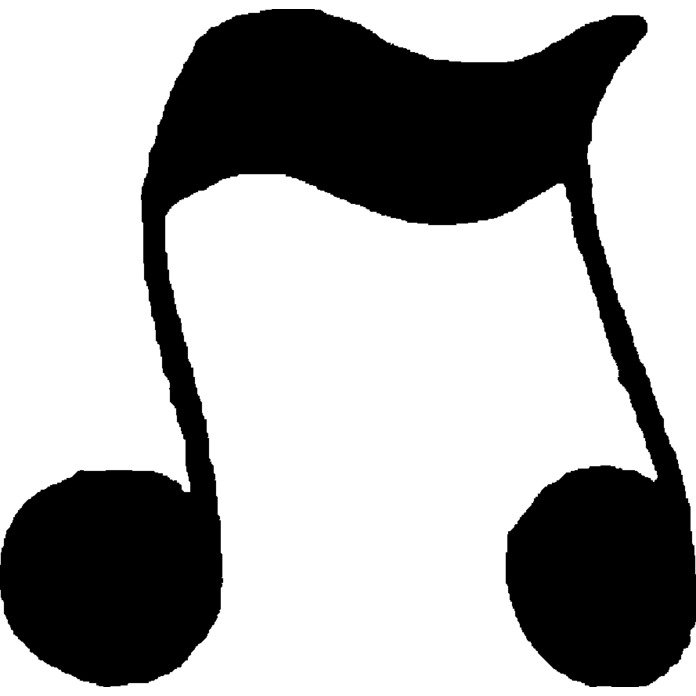 'Music Note' Unmounted Rubber Stamp -  For Crafting, Scrapbooking and Card Making - Size A8 (RS00031095)