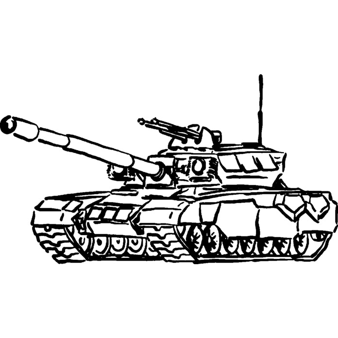 'Army Tank' Unmounted Rubber Stamp - For Crafting, Scrapbooking and Card Making - Size A8 (RS00033137)
