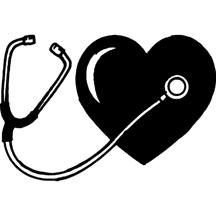 'Stethoscope & Heart' Unmounted Rubber Stamp - For Crafting, Scrapbooking and Card Making - Size A8 (RS00034839)