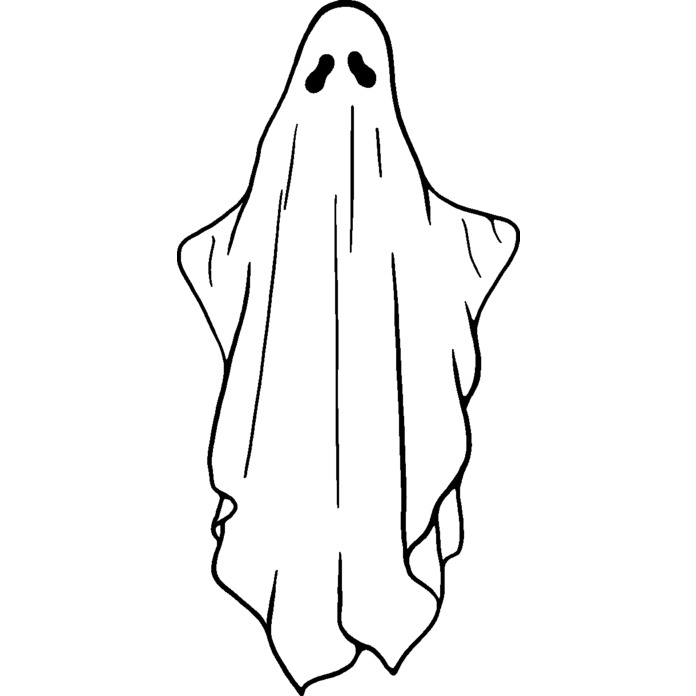 'Sheet Ghost' Unmounted Rubber Stamp - For Crafting, Scrapbooking and Card Making - Size A8 (RS00035335)