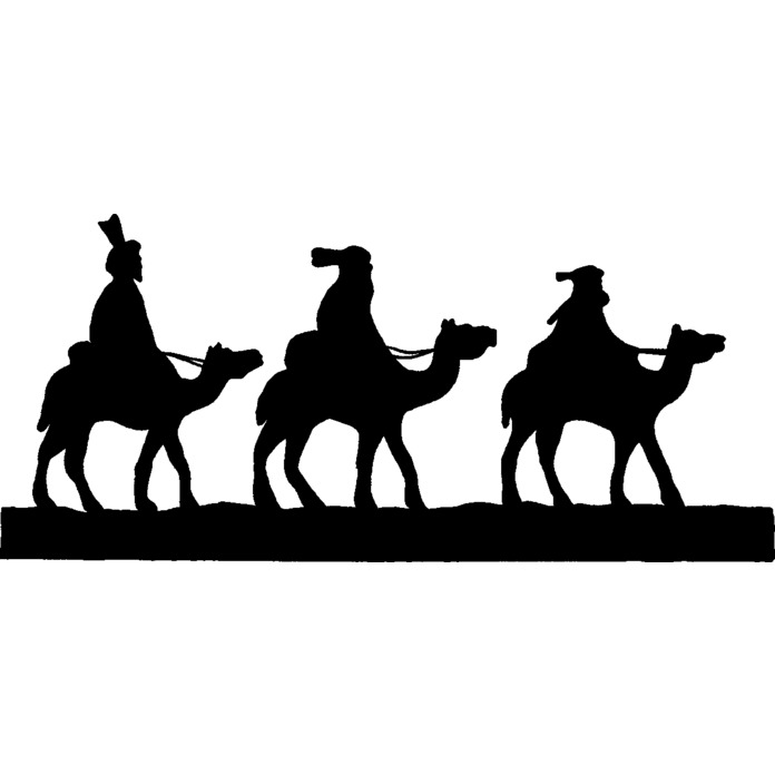 'Three Wise Men' Unmounted Rubber Stamp - For Crafting, Scrapbooking and Card Making - Size A8 (RS00041635)