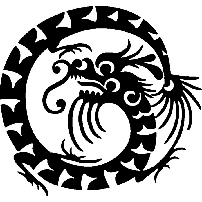 'Oriental Dragon' Unmounted Rubber Stamp - For Crafting, Scrapbooking and Card Making - Size A8 (RS00046962)