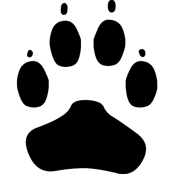 'Paw Print' Unmounted Rubber Stamp - For Crafting, Scrapbooking and Card Making - Size A8 (RS00050162)