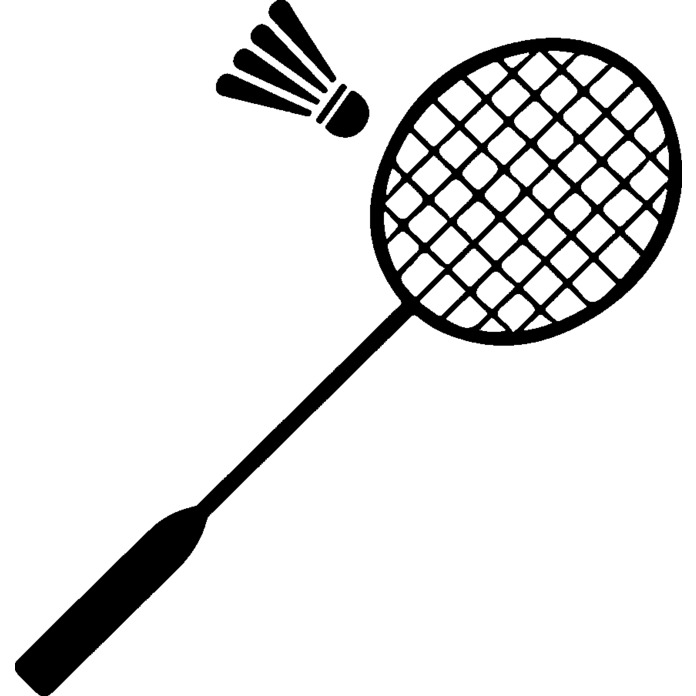 'Badminton Racket' Unmounted Rubber Stamp - For Crafting, Scrapbooking and Card Making - Size A8 (RS00053086)
