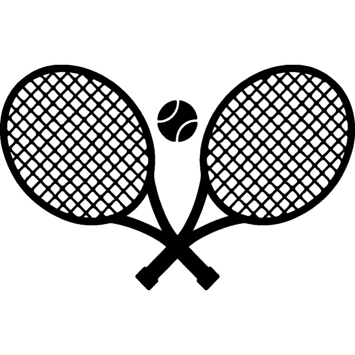 'Tennis Rackets And Ball' Unmounted Rubber Stamp - For Crafting, Scrapbooking and Card Making - Size A8 (RS00053088)
