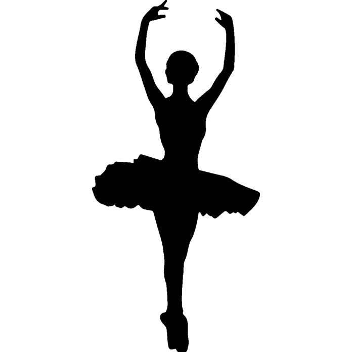 'Ballerina Silhouette ' Unmounted Rubber Stamp - For Crafting, Scrapbooking and Card Making - Size A8 (RS00053120)