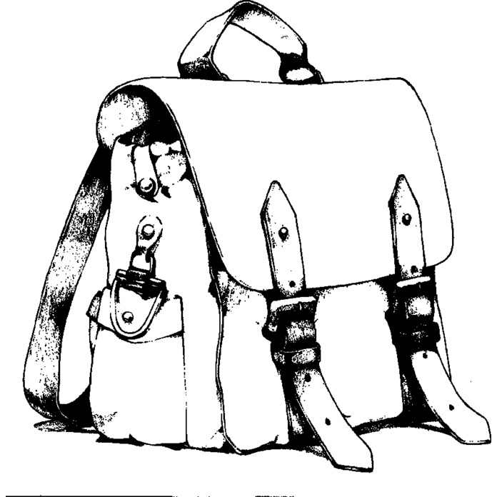 'School Backpack' Unmounted Rubber Stamp - For Crafting, Scrapbooking and Card Making - Size A8 (RS00061294)
