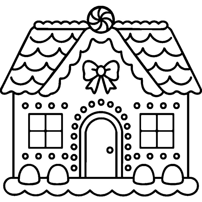 'Ginger Bread House' Unmounted Rubber Stamp - A8 - Craft Stamp for Scrapbooking, Card Making, Journals and Creative Projects (RS00061714)