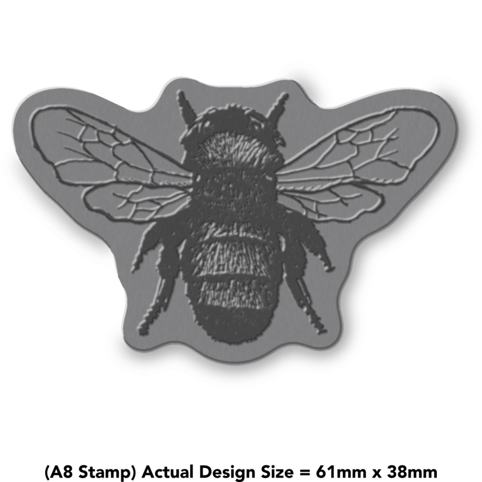 Azeeda A7 Bumble Bee Unmounted Rubber Stamp RS00000711 