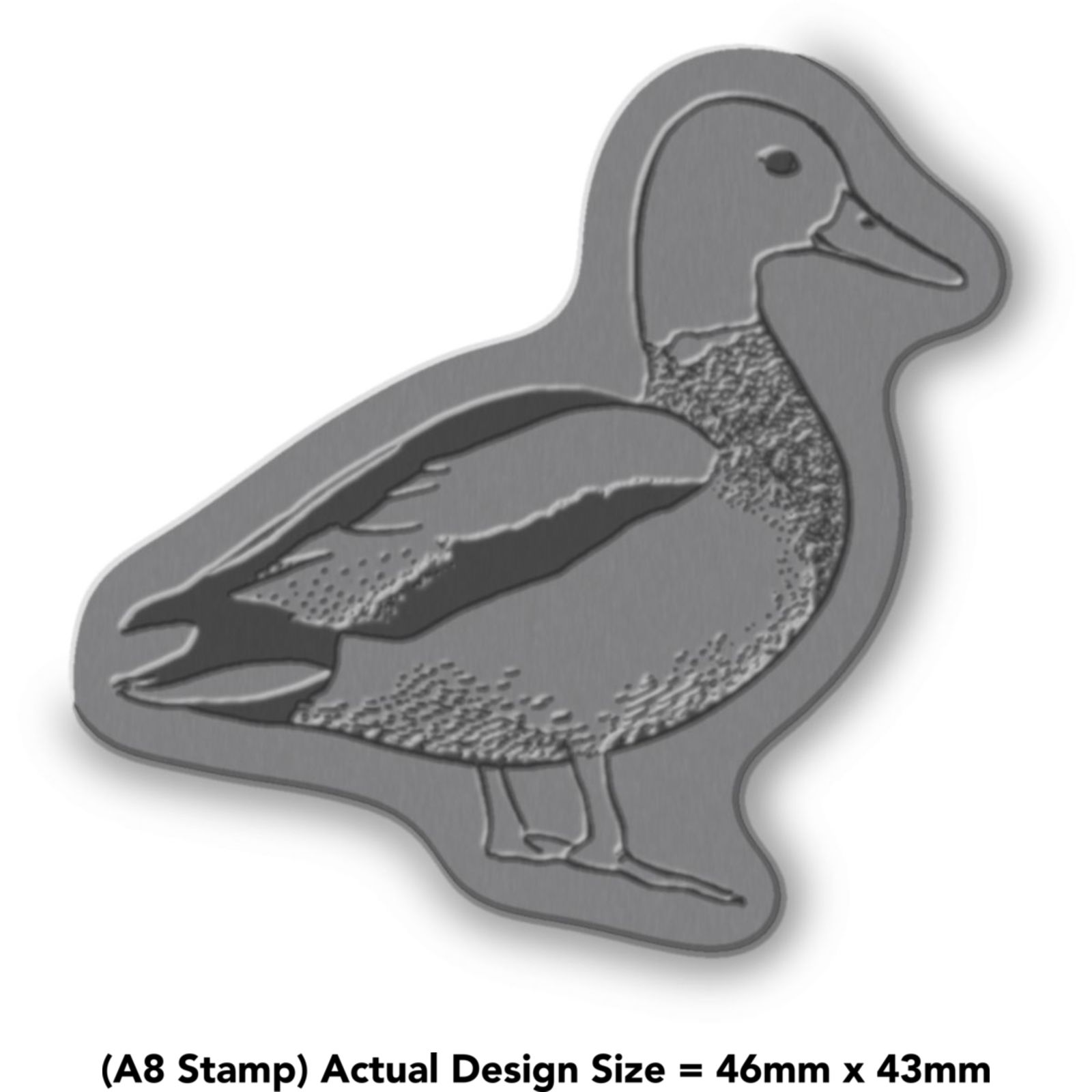 'Duck' Rubber Stamp - Unmounted Design for Crafting & Scrapbooking (RS022135) - Picture 6 of 6