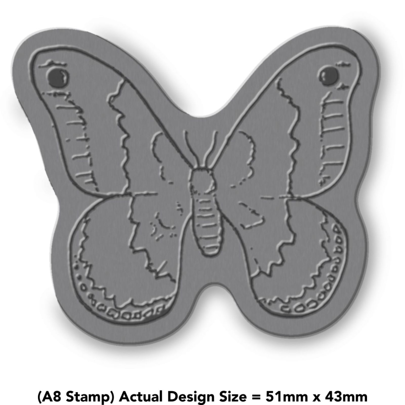 'Schmetterling auf Blume' Stempel Unmontiert RS021635 
