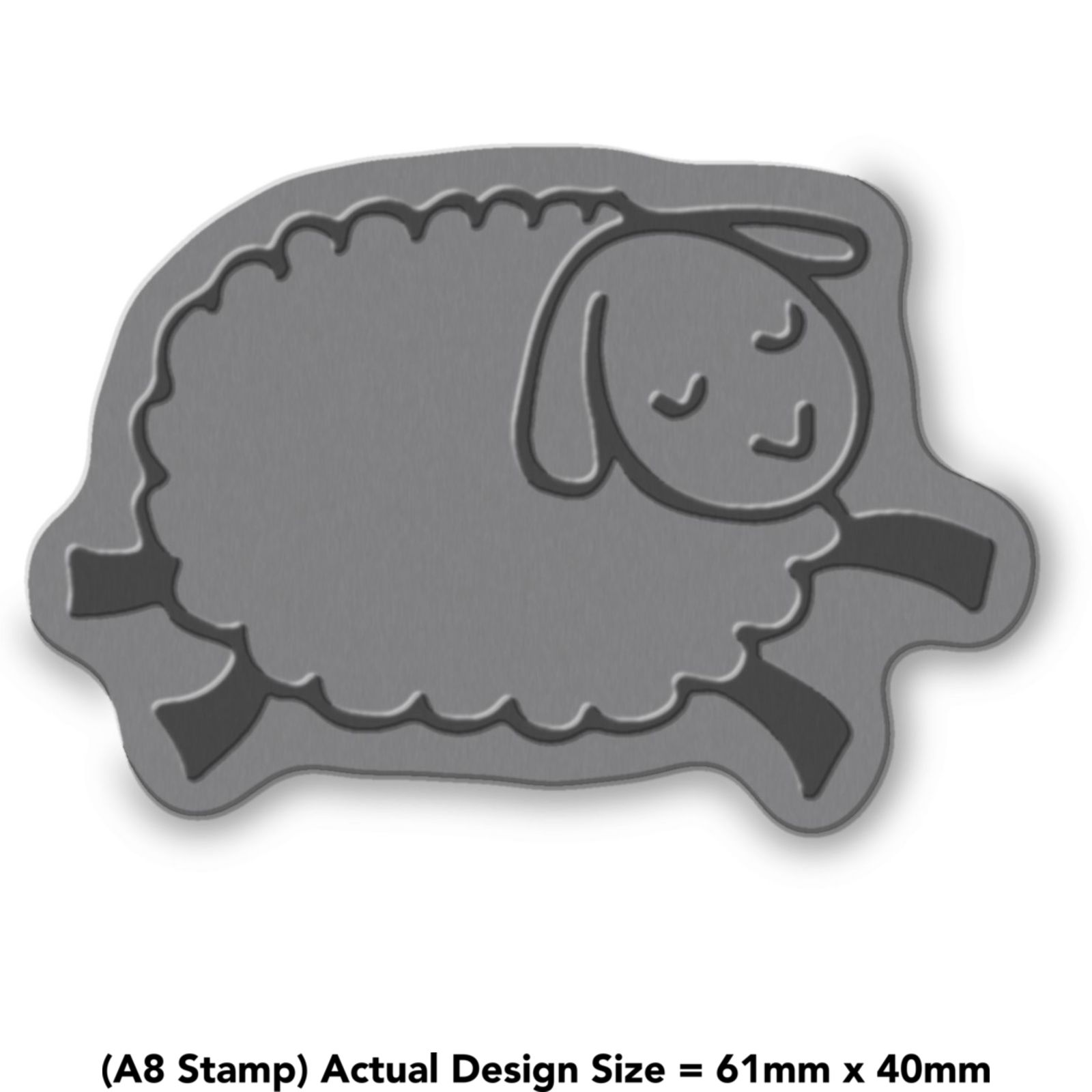 'Jumping Sheep' Unmounted Rubber Stamp (RS017124) - Picture 6 of 6
