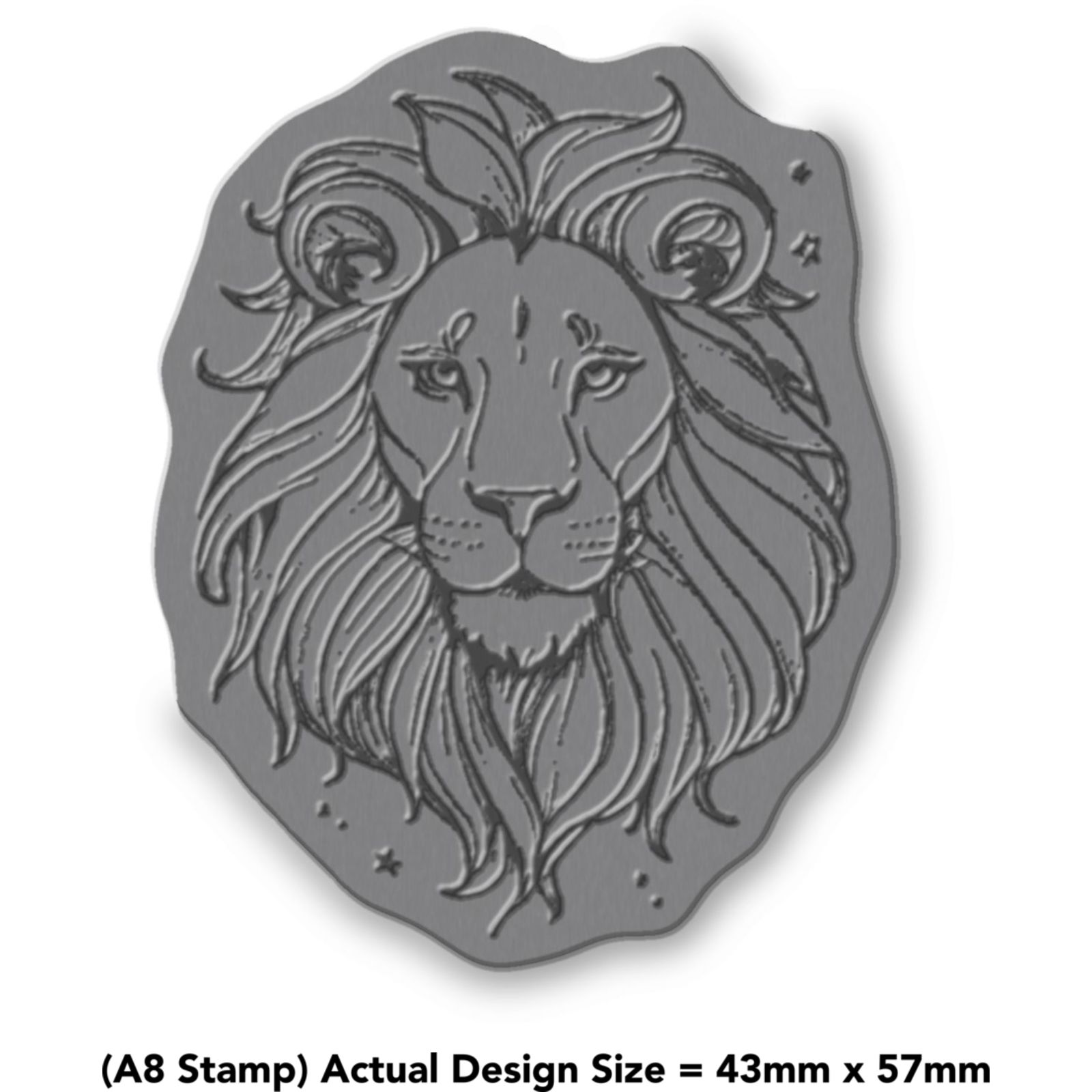 'Leo Lion' Unmounted Rubber Stamp (RS044820) - Picture 6 of 6