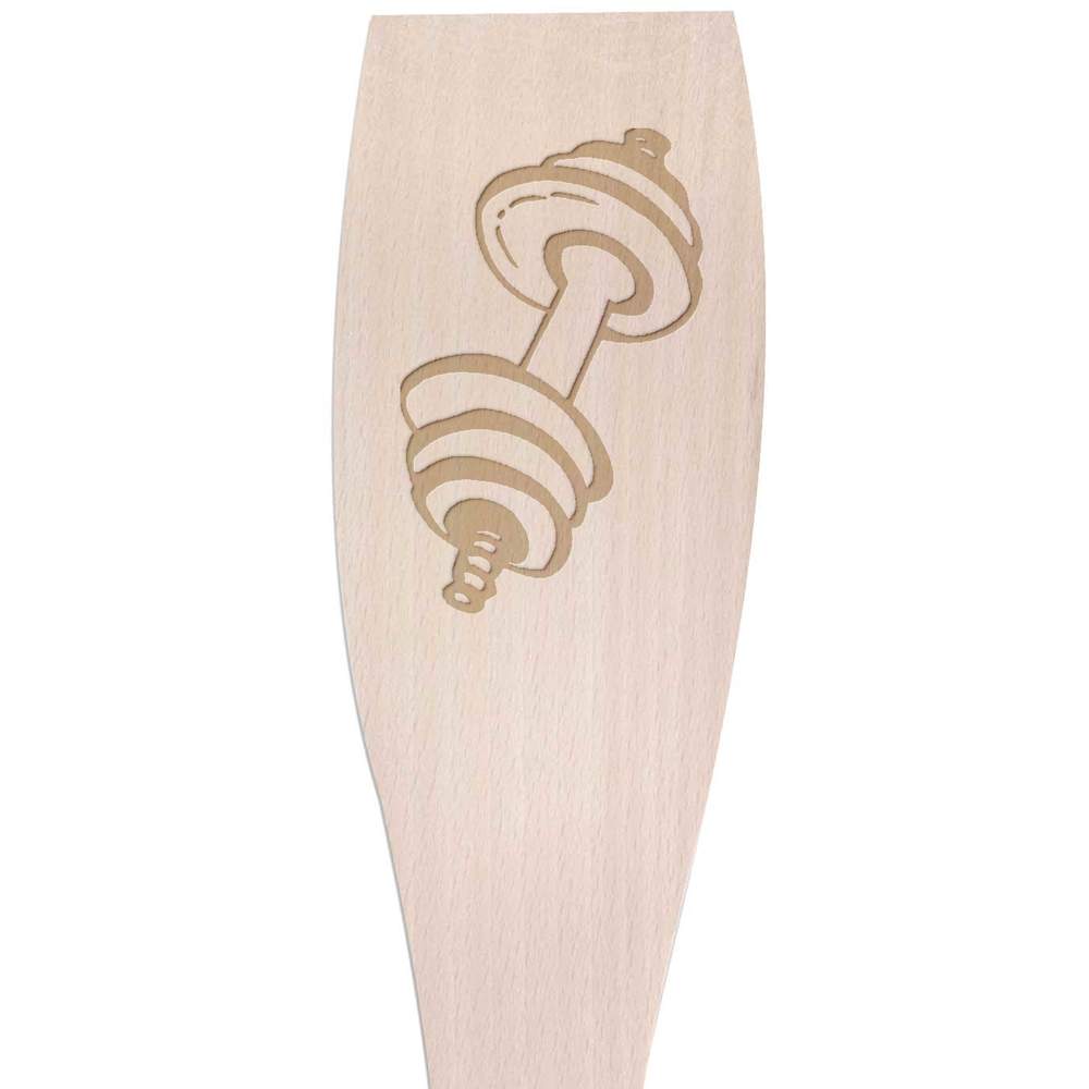 Large 'Dumbbell' Wooden Cooking Spatula (SA00002567)