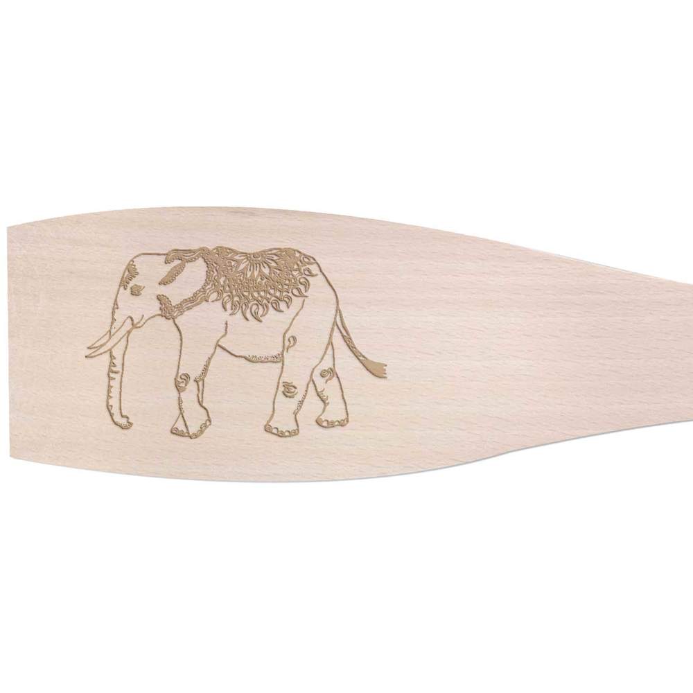 Large 'Indian Elephant' Wooden Cooking Spatula (SA00002763)