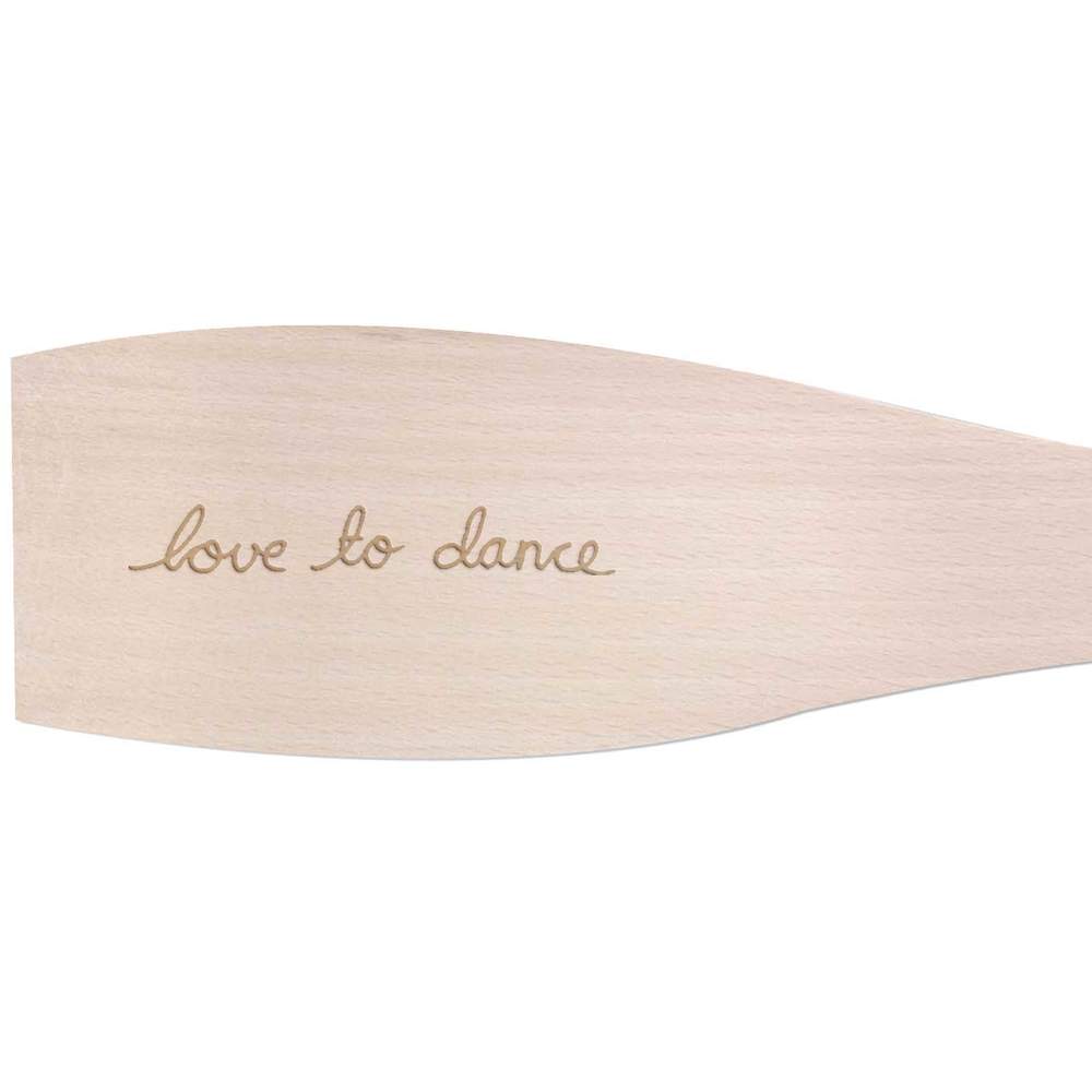 Large 'Love To Dance' Wooden Cooking Spatula (SA00003056)