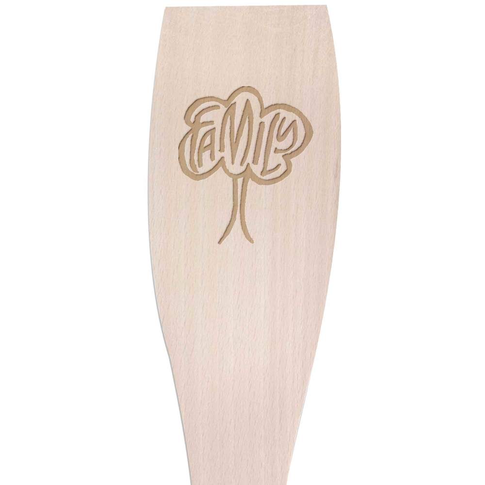 Large 'Family Tree' Wooden Cooking Spatula (SA00004761)