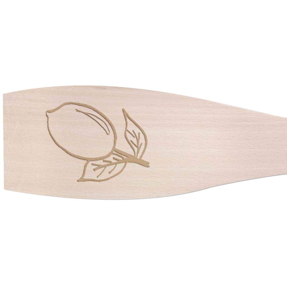 Large 'Lemon Branch' Wooden Cooking Spatula (SA00006689)