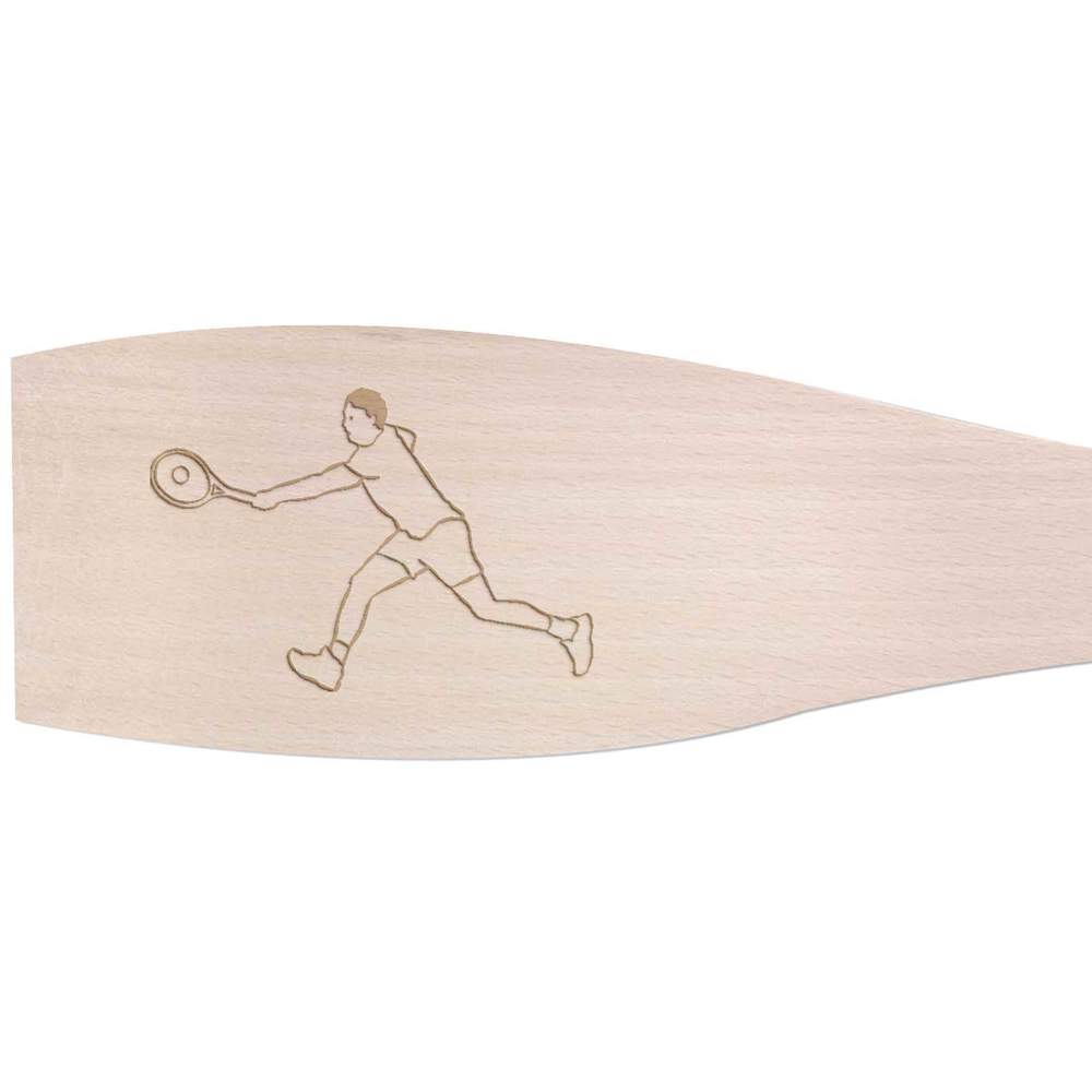 Large 'Tennis Swing' Wooden Cooking Spatula (SA00009060)