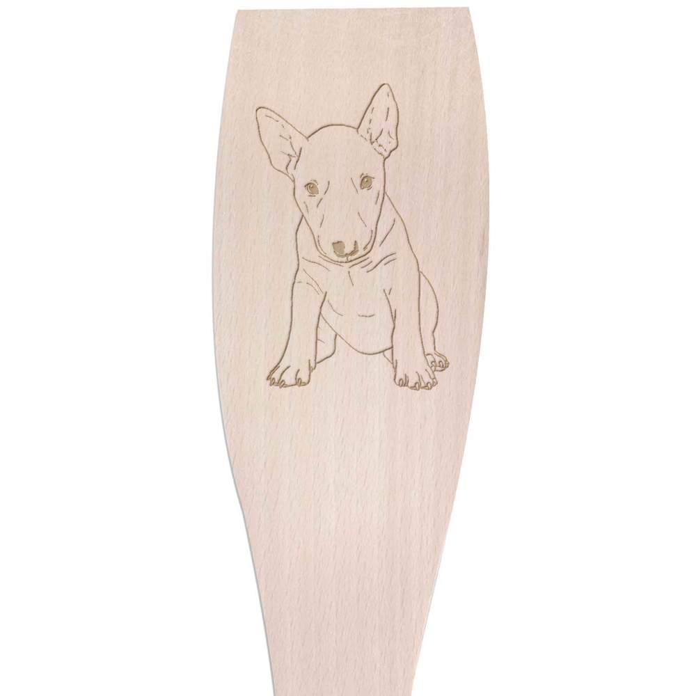 Large 'English Bull Terrier' Wooden Cooking Spatula (SA00016746)