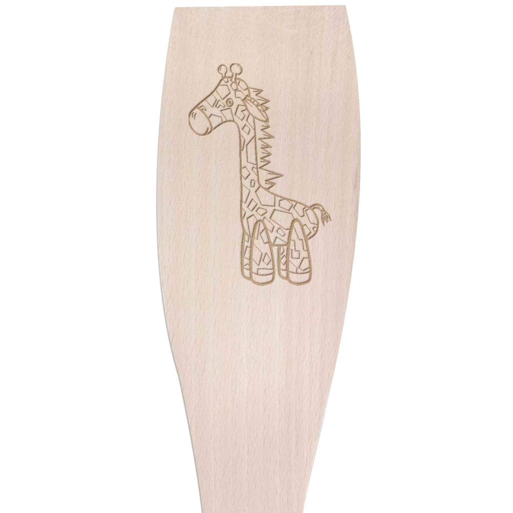 Large 'Giraffe' Wooden Cooking Spatula (SA00019002)